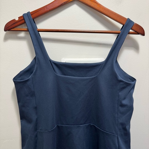 Girlfriend Collective Tommy Dress Navy Blue Size Large Activewear Casual - Picture 7 of 12
